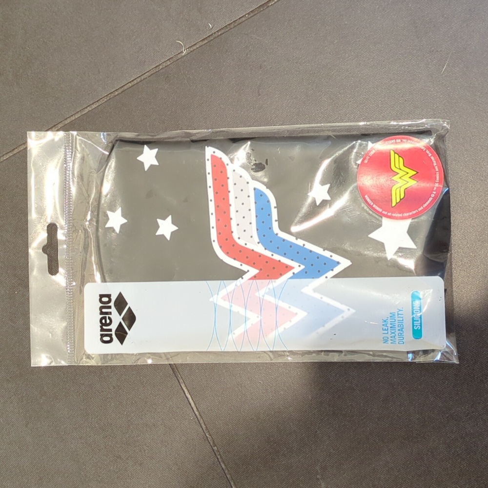Arena WonderWoman swim cap nwt